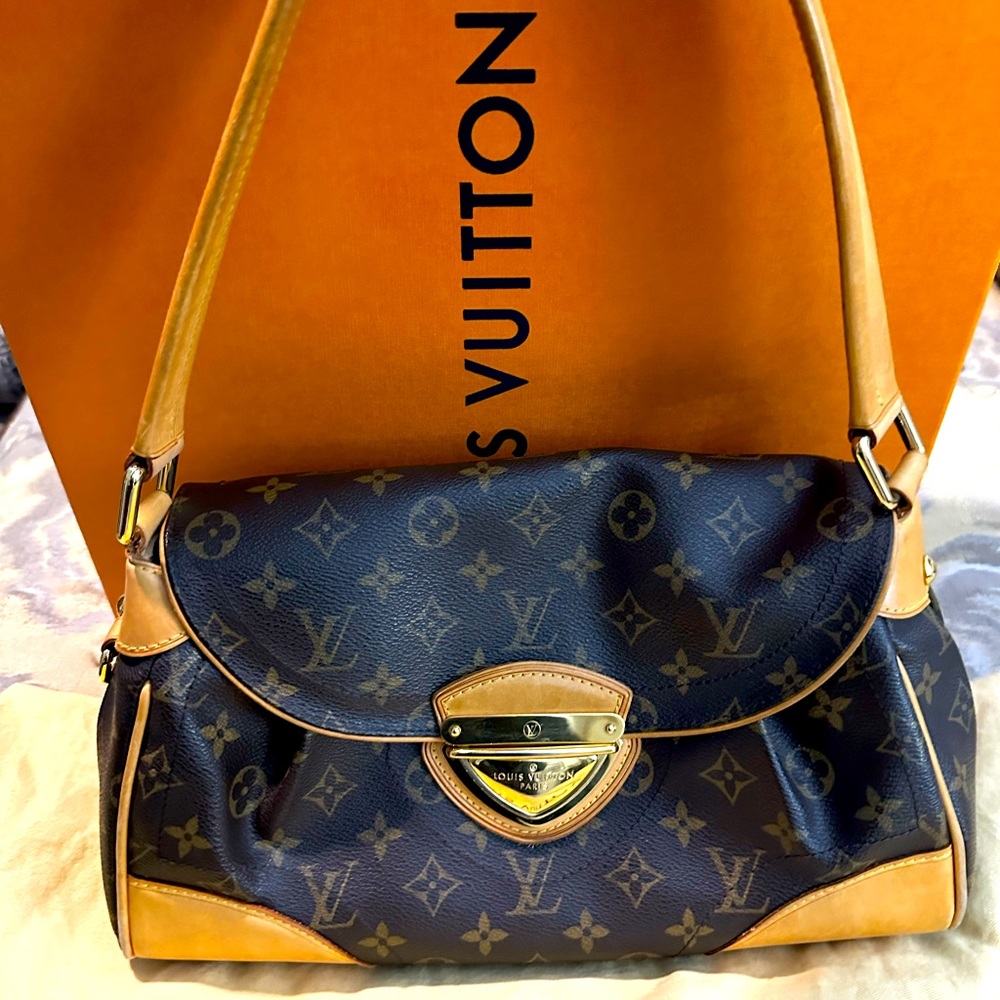 Authentic Vintage Louis Vuitton Beverly MM Shoulder Handbag, Dust bag and Box
